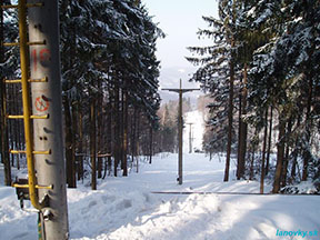 pohľad z hornej stanice /foto: Andrej 05.03.2005/