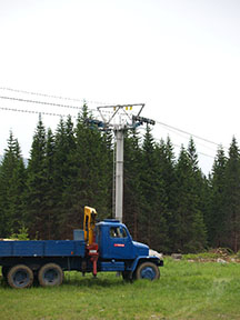 stavební práce na budoucí horní stanici /foto: Andrej Bisták 29.6.2009/