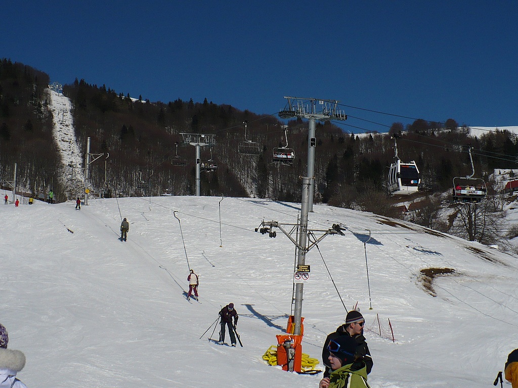 dolní část trasy lanovky  - foto: Radim Polcer 13.02.2008