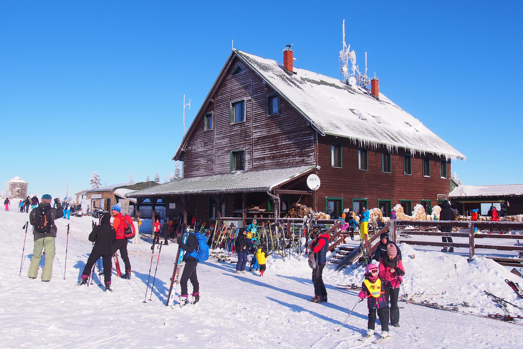 Horská chata Schronisko PTTK Skrzyczne v nadmorskej výške 1250 m  - foto: Solisko Arena 30.12.2017