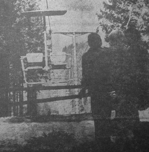 Pohľad z hornej stanice lanovky v prvých dňoch prevádzky.  - foto: T. Strhársky, Večerník, júl 1972