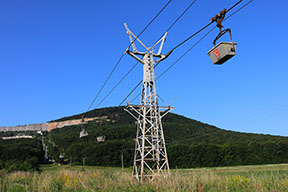 28.12.2019 - Nákladná lanovka v Žiranoch stále v prevádzke