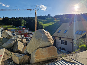 Výstavba prístavby existujúceho penziónu v Słotwiny Arena /foto: Matej Petőcz 12.8.2023/