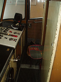 Interiér kabíny sprievodcu vo vozni č. 1 /foto: Andrej Bisták 31.3.2007/