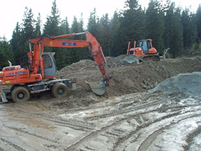 16.10.2008 - Výstavba lanovky na Martinských holiach